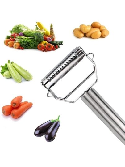 ENFA Paslanmaz Çelik Sebze Meyve Julyen Soyucu & Doğrayıcı 17 Cm - 6