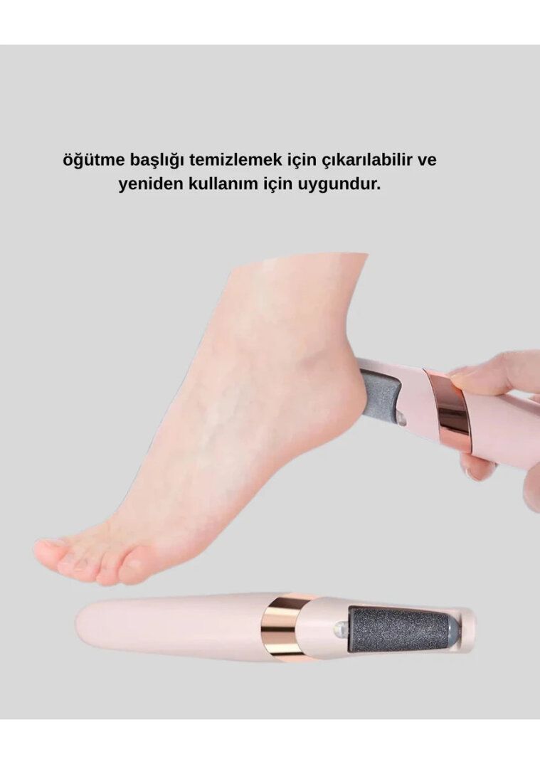 Enfa Şarjlı Ayak Törpüsü - Pedikür ve Ayak Bakım Aleti 3 Parça - 2