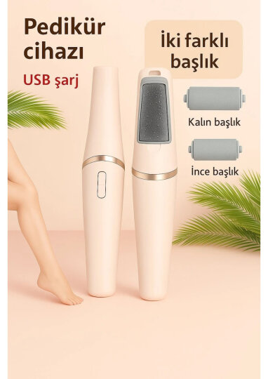 Enfa Şarjlı Ayak Törpüsü - Pedikür ve Ayak Bakım Aleti 3 Parça - 8