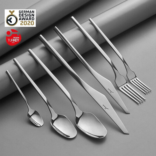 Jumbo 5100 Quartz 84 Parça 12 Kişilik Çatal Kaşık Bıçak Seti