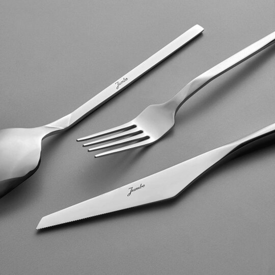 Jumbo 5100 Quartz 84 Parça 12 Kişilik Çatal Kaşık Bıçak Seti - 4