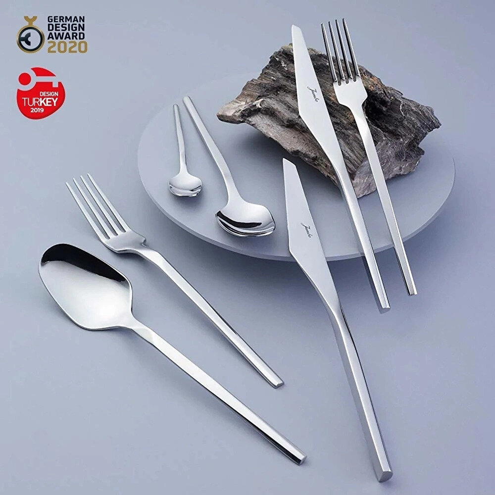 Jumbo 5100 Quartz 84 Parça 12 Kişilik Çatal Kaşık Bıçak Seti - 6