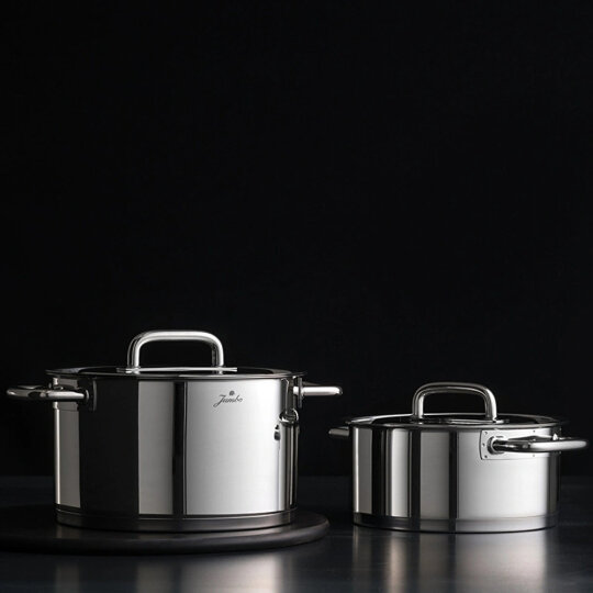 Jumbo Metalix 8 Parça İndüksiyon Tabanlı Çelik Tencere Seti - 6