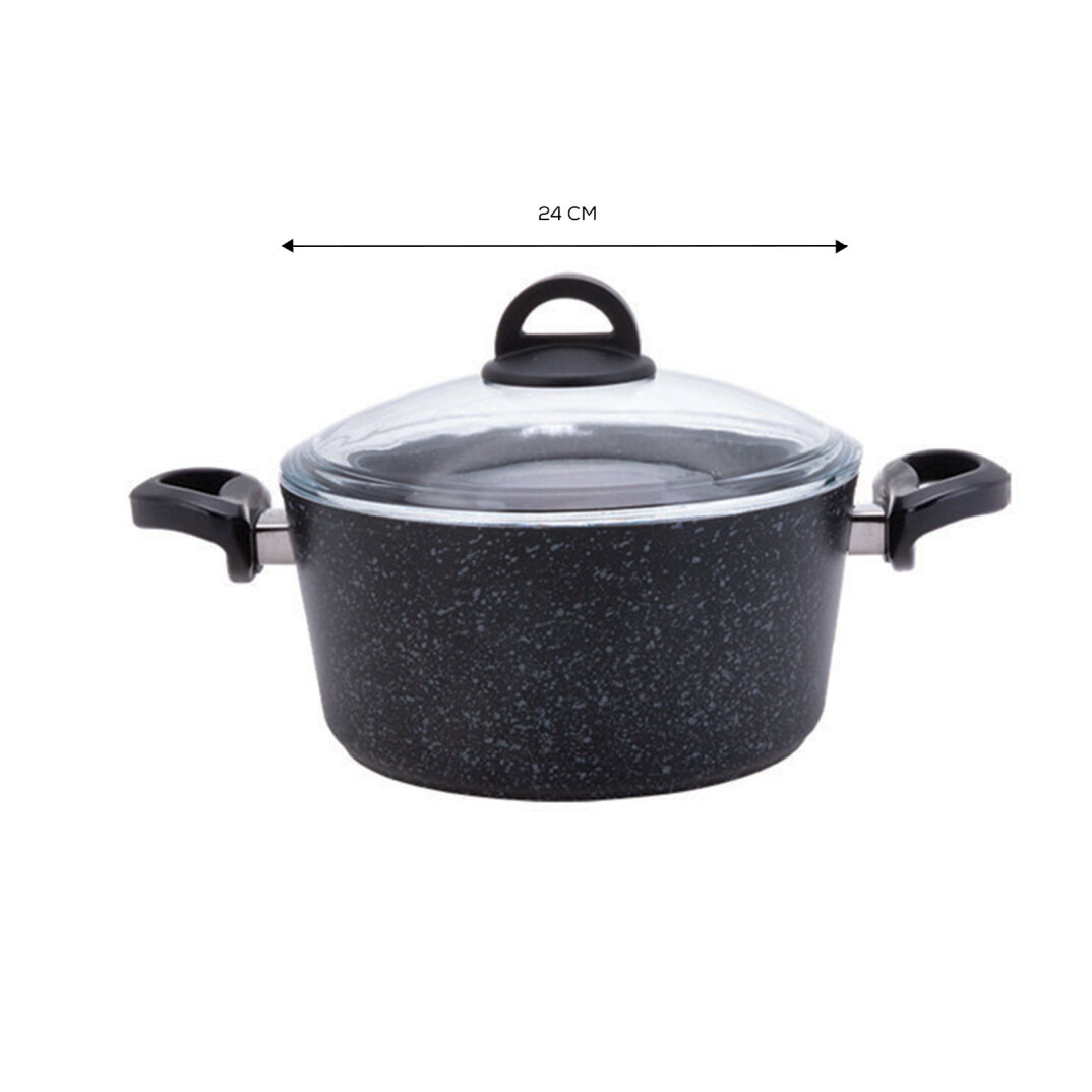 Karaca Dark Stone Biogranit Tencere 24 cm - 2