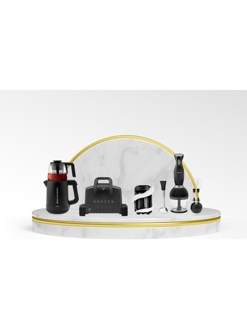 KARACA GURME SUPER PLUS 2.0 ELEKTRİKLİ EVLİLİK PAKETİ SHINY BLACK - 1