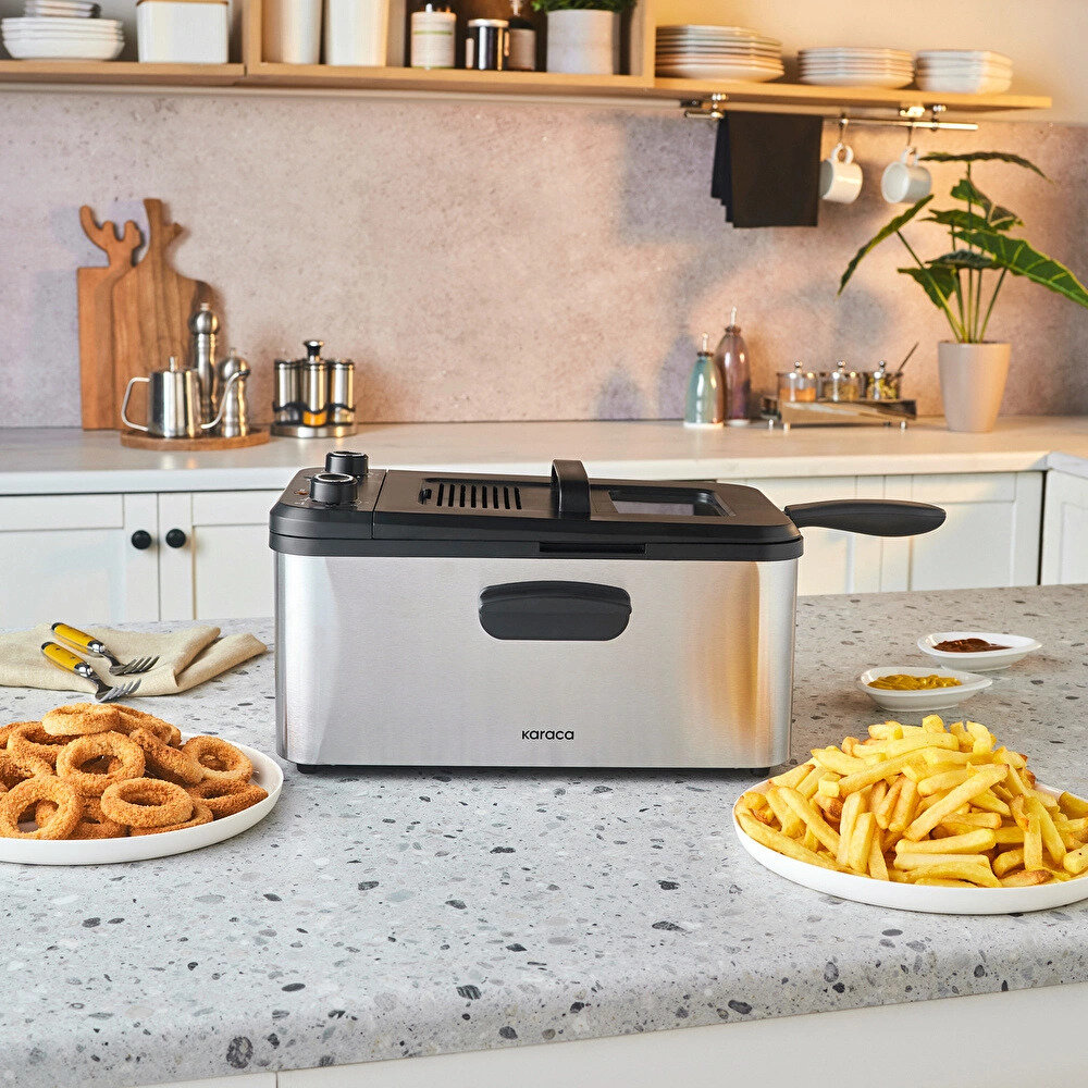 Karaca Inox Yağ Filtreli Zamanlayıcılı Fritöz XL 3,2L - 1