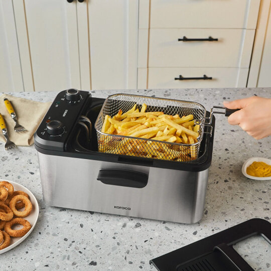 Karaca Inox Yağ Filtreli Zamanlayıcılı Fritöz XL 3,2L - 2