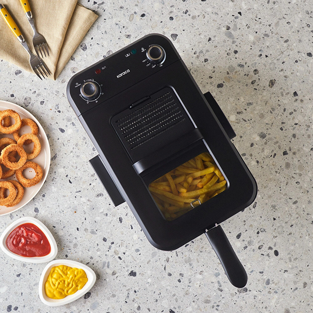 Karaca Inox Yağ Filtreli Zamanlayıcılı Fritöz XL 3,2L - 3