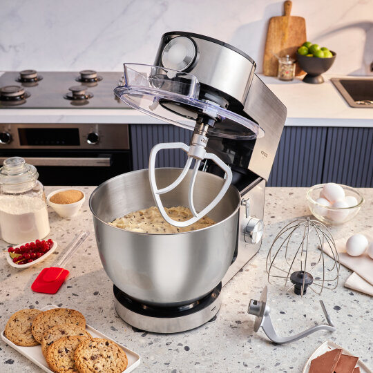 Karaca Multichef Ultra Inox Kıyma Çekme/Sucuk-Sosis/İçli Köfte Aparatlı Hamur Yoğurma Makinesi 2000W 8L - 8