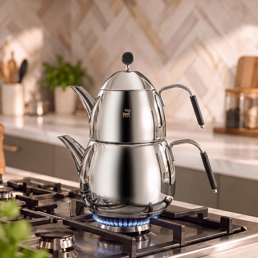 Karaca Powersteel 316+ Ezgi Midi Çaydanlık Takımı 1L & 2,2L - 1