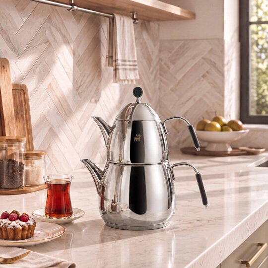 Karaca Powersteel 316+ Ezgi Midi Çaydanlık Takımı 1L & 2,2L - 2