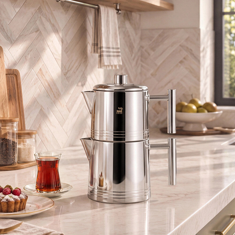 Karaca Powersteel 316+ Imperium Midi Çaydanlık Takımı 1,1L & 1,6L - 2