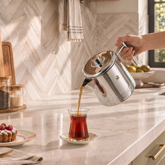 Karaca Powersteel 316+ Imperium Midi Çaydanlık Takımı 1,1L & 1,6L - 4
