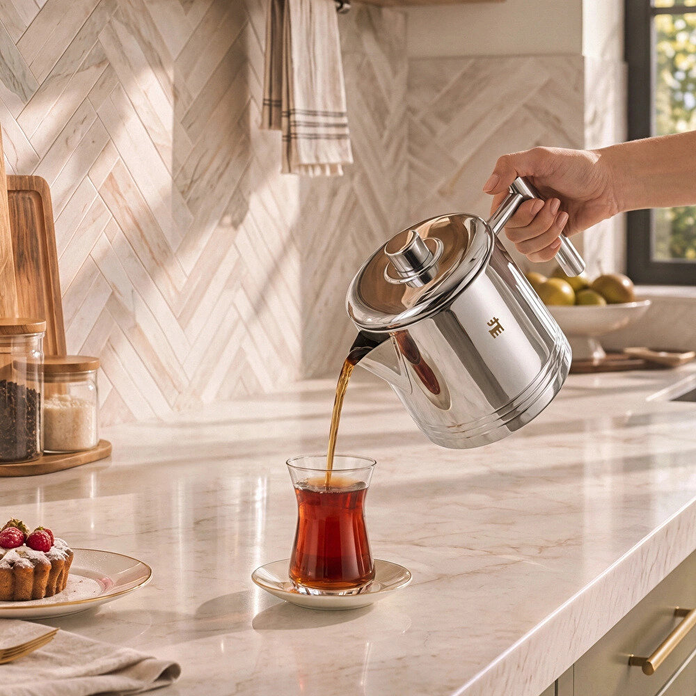 Karaca Powersteel 316+ Imperium Midi Çaydanlık Takımı 1,1L & 1,6L - 4