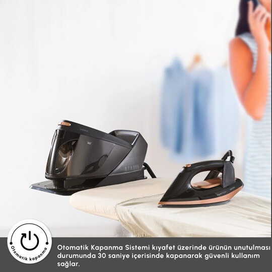 Karaca Vantuz Steammaster Buhar Kazanlı Ütü Black Rose - 4
