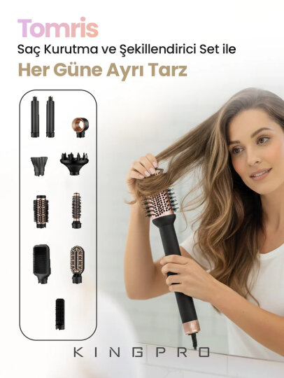 KINGPRO P877 Tomris Saç Kurutma Makinesi - 6