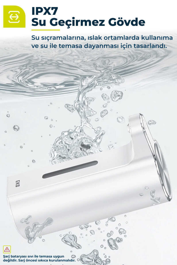 Primanova Sensörlü Su Geçirmez Temassız Sıvı Sabunluk - Beyaz - 3
