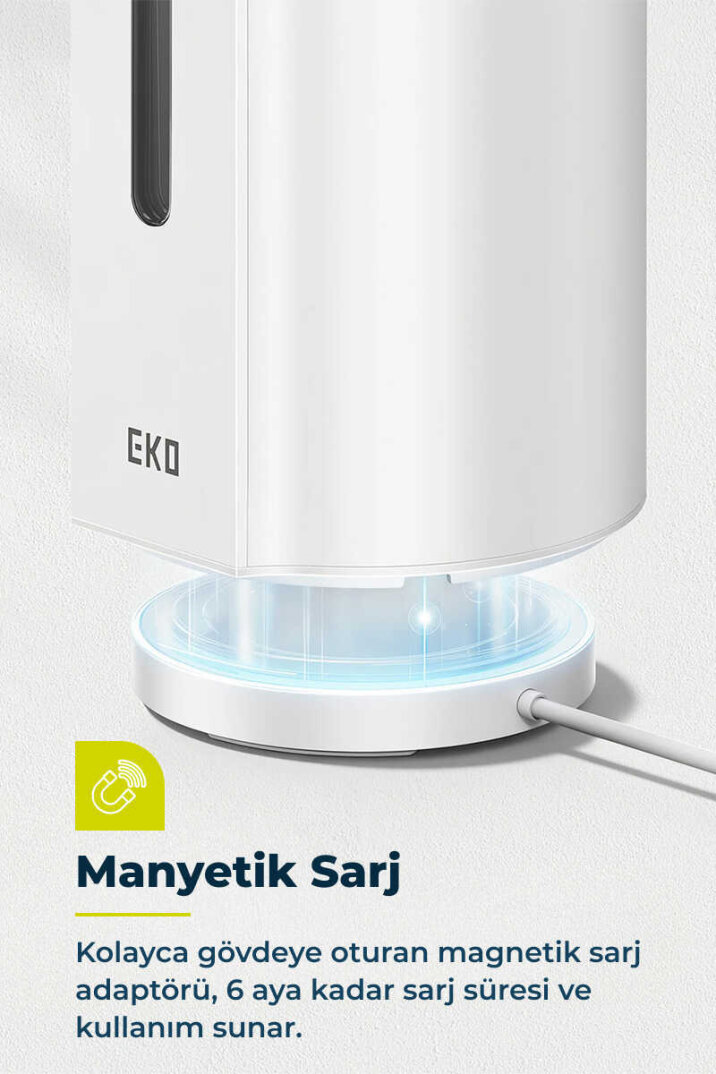 Primanova Sensörlü Su Geçirmez Temassız Sıvı Sabunluk - Beyaz - 6